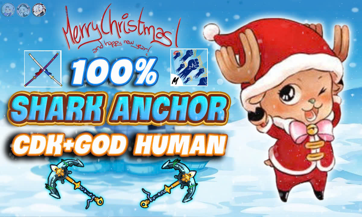 (MỚI) Acc Roblox Blox Fruits SHARK ANCHOR - GOD HUMAN